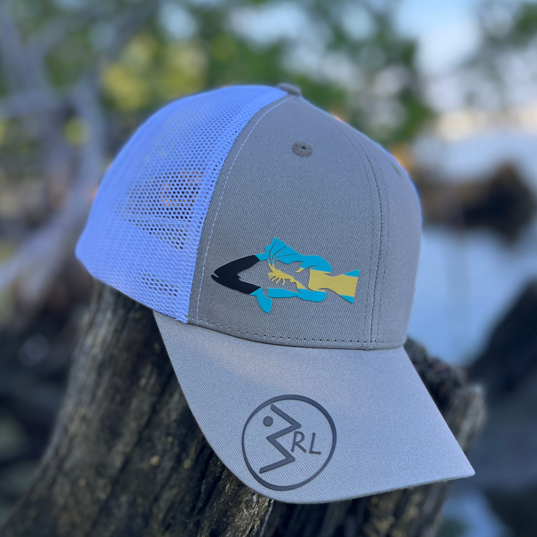 Bahama Diver Trucker Hat with White Mesh