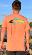 Load image into Gallery viewer, Sunset Cudjoe Cotton with Bahama Diver Design
